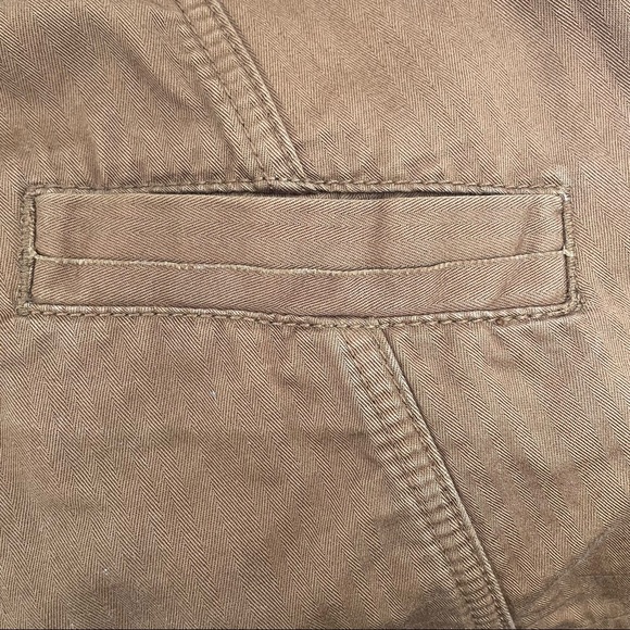 Hei Hei ANTHROPOLOGIE Womens Cargo VEST Faux FUR Removable Collar Size XS Brown - Picture 10 of 13